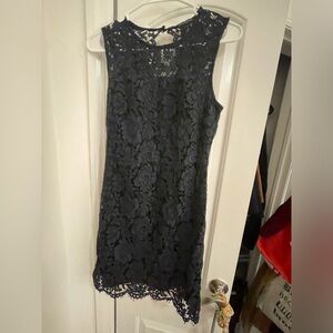 Banana republic mini dress 4P lace blue black